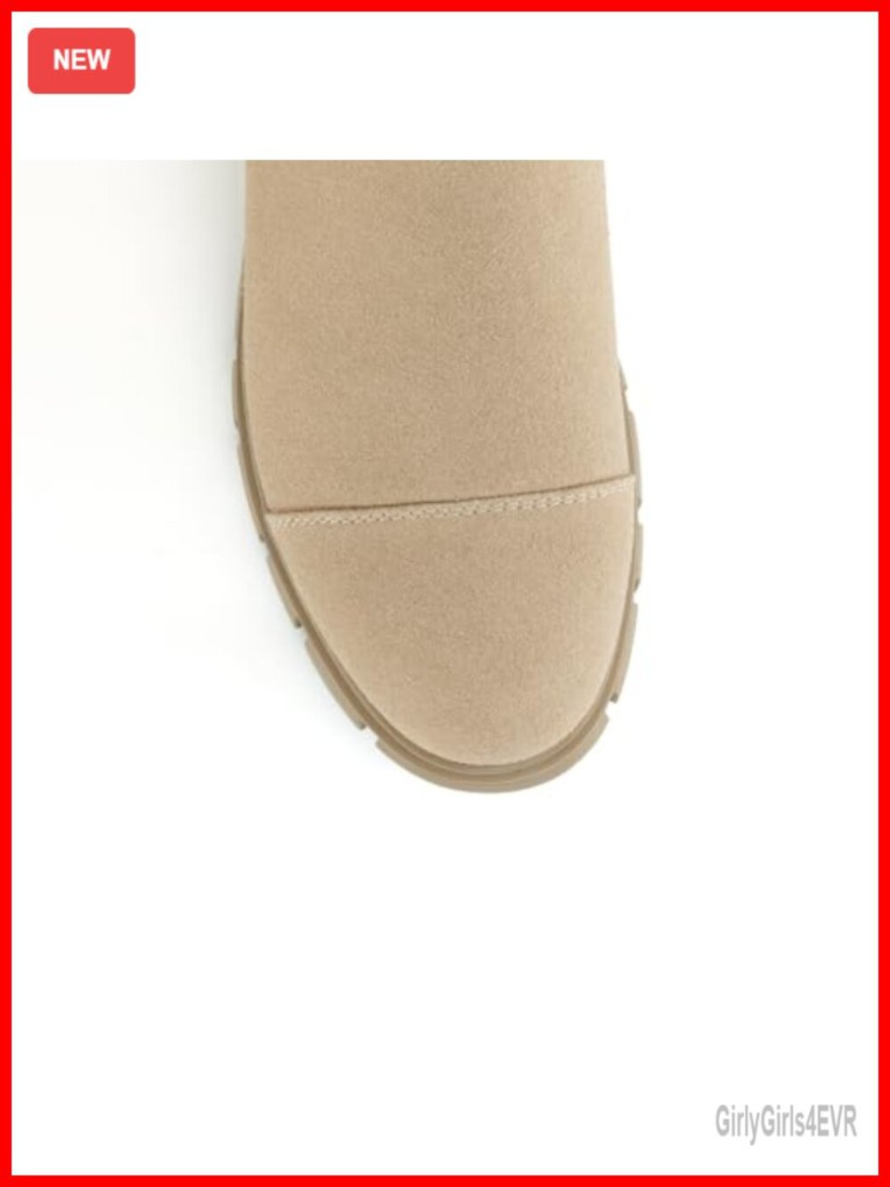 Platform Lug Sole Chunky Heel Chelsea Booties with Side Zipper - Picture 4 of 7